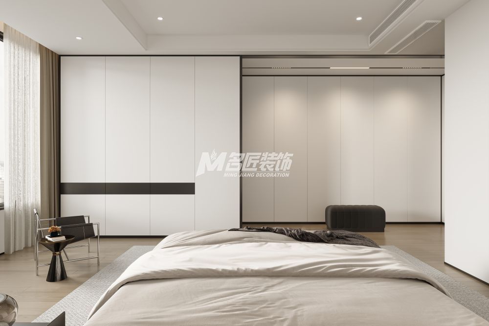 春江明月220㎡卧室局部现代简约装修风格效果图